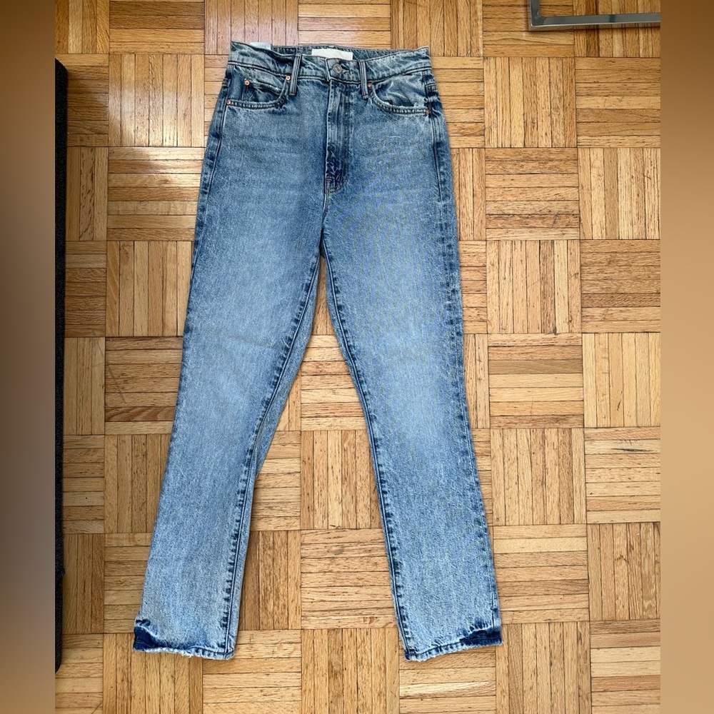 MOTHER acid wash jeans